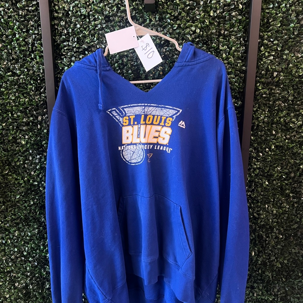 Majestic St. Louis Blues Royal Blue Hoodie